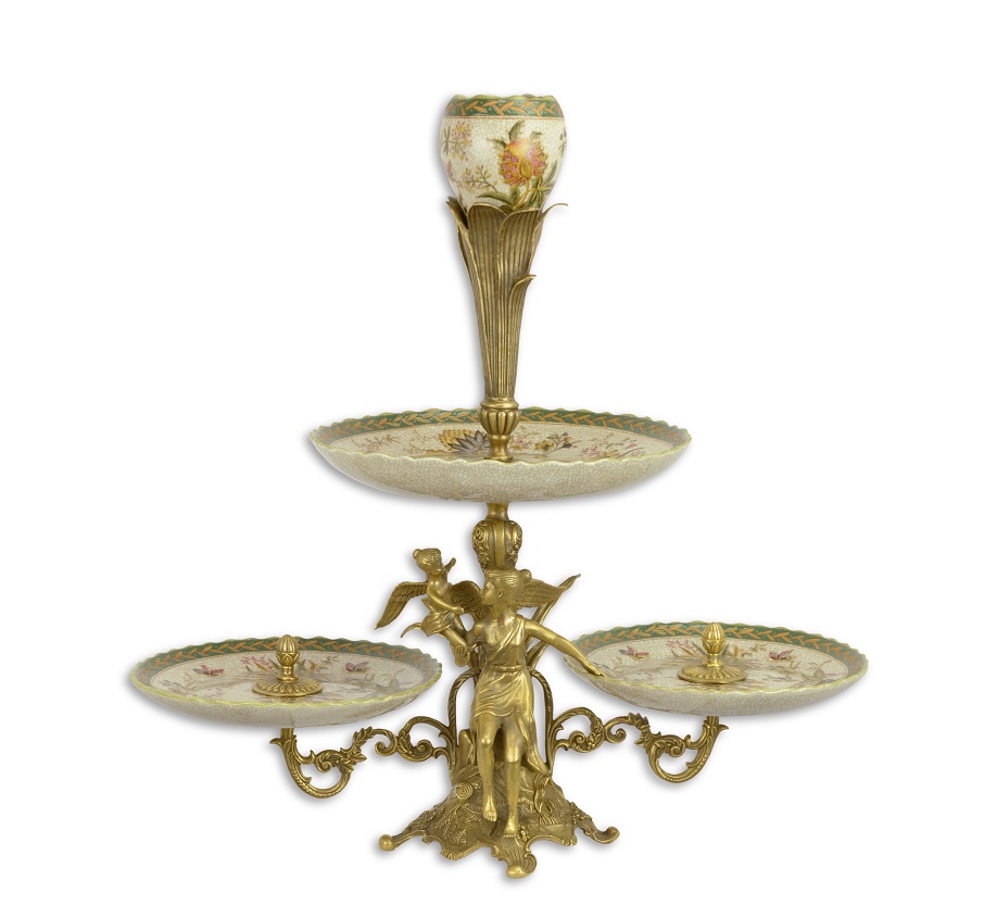 BRONZEN\u0020PORSELEINEN\u0020ETAG\u00C8RE\u0020MET\u00202\u0020VERDIEPINGEN