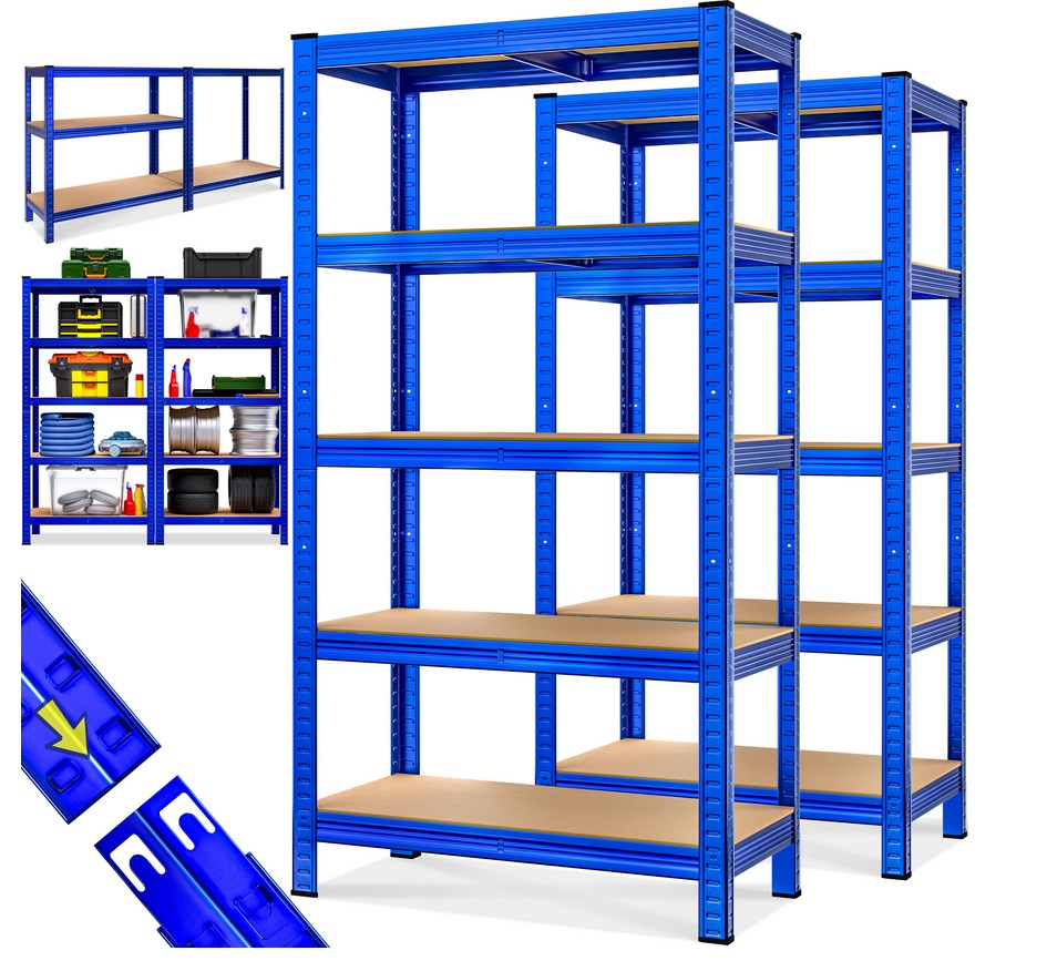 Metalen\u0020Opbergrek\u0020tot\u0020875kg\u0020blauw\u0020Set\u00202\u0020Stuks