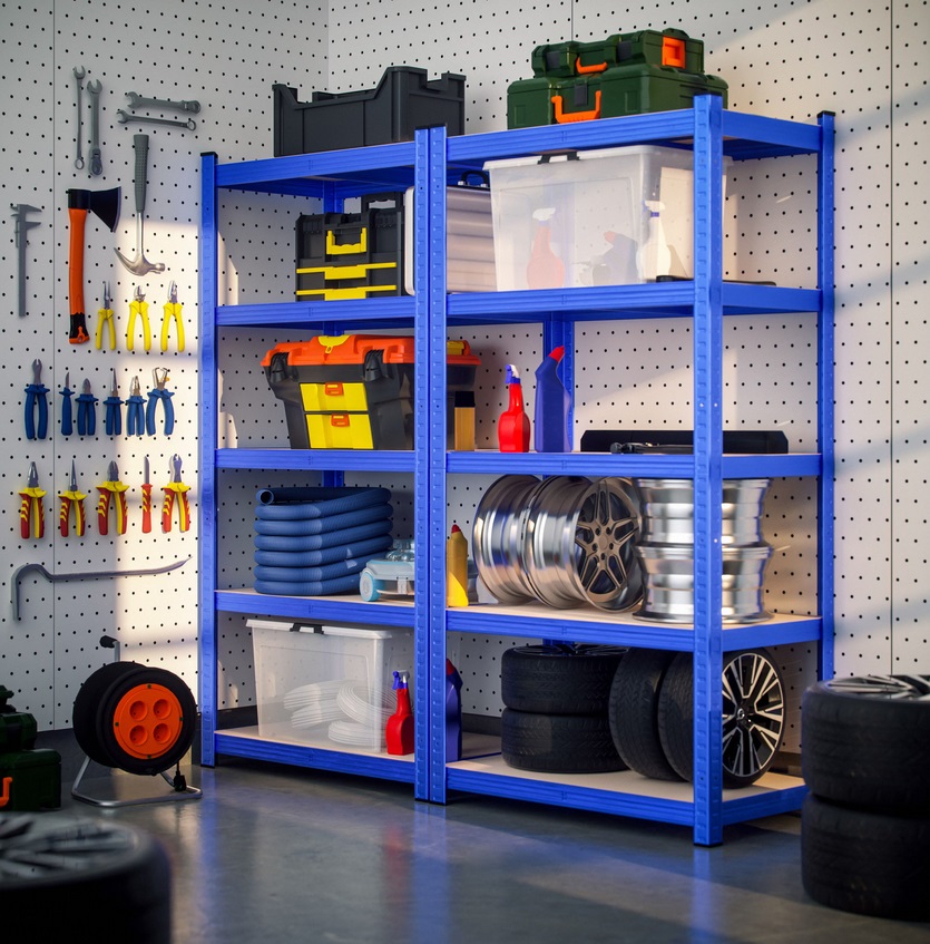 Metalen\u0020Opbergrek\u0020tot\u0020875kg\u0020blauw\u0020Set\u00202\u0020Stuks
