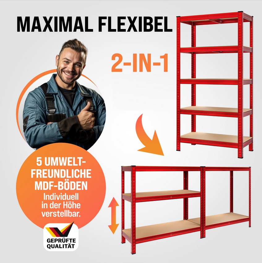 Metalen\u0020Opbergrek\u0020tot\u0020875kg\u0020rood\u0020Set\u0020van\u00202\u0020stuks
