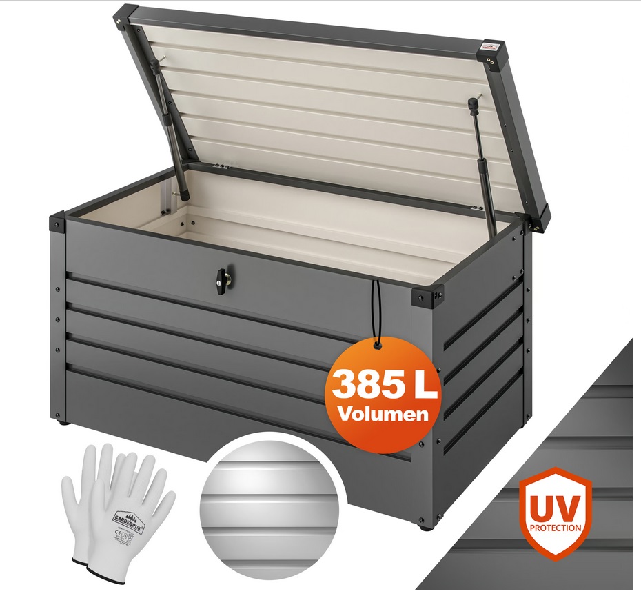 Tuinbox\u0020Kussenbox\u0020Antraciet\u0020385L\u0020metaal\u0020afsluitbaar Tuinbox\u0020Kussenbox\u0020Antraciet\u0020385L\u0020metaal\u0020afsluitbaar