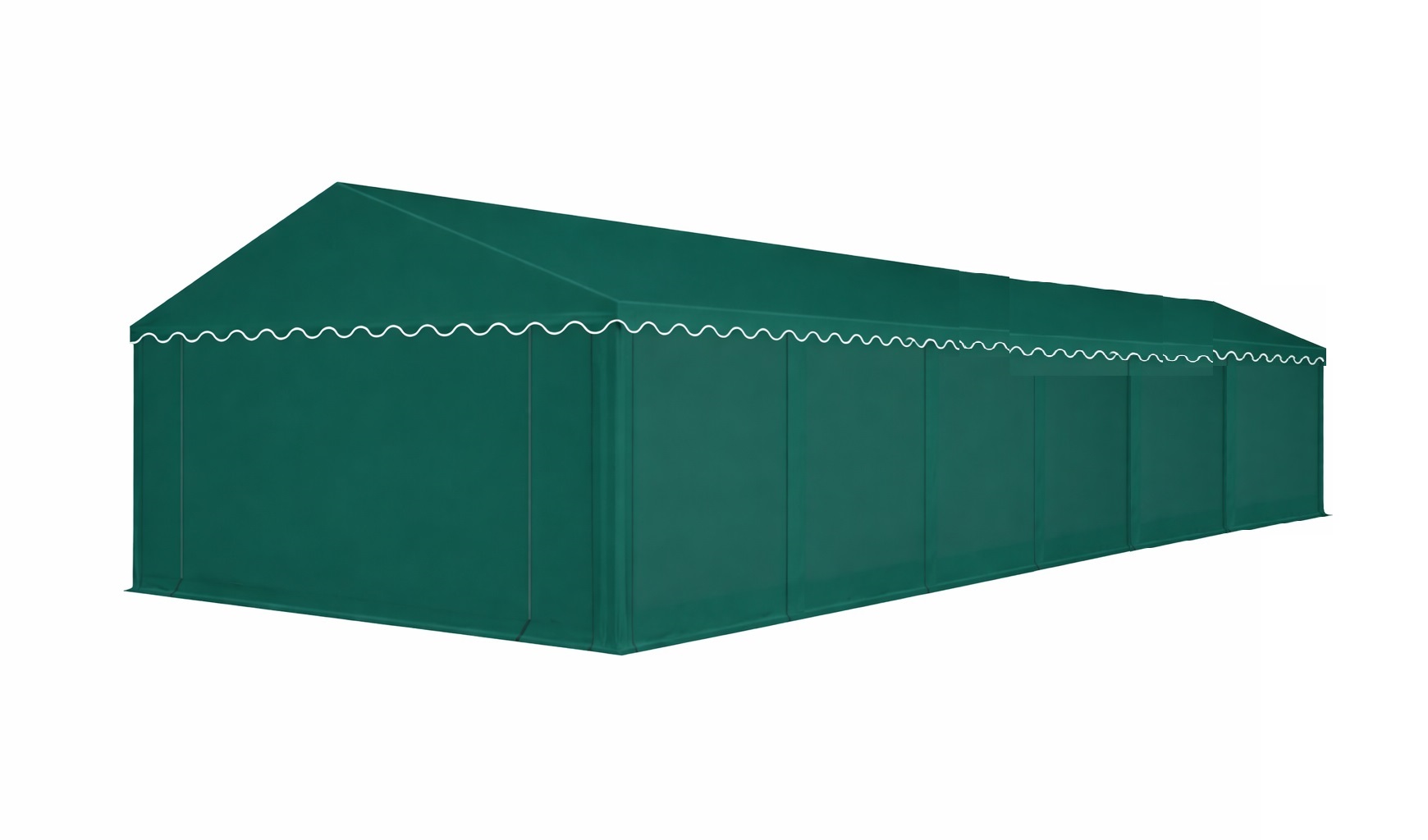 Opslagtent\u0020Premium\u0020PVC\u00205x12\u0020mtr\u0020in\u0020Groen