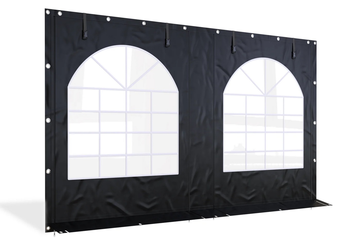 PVC\u0020zijwand\u0020boograam\u0020en\u0020ritsen\u00204m\u002D220cm\u0020hoog\u002DAntraciet