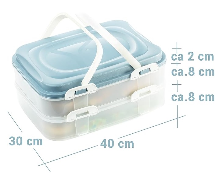 Voedsel\u0020transportbox,\u0020cupcake,\u0020muffin,\u0020party\u0020container,\u0020taarthouder\u00202\u0020x\u00207\u0020liter\u0020met\u00202\u0020etages\u0020en\u0020inklapbare\u0020handgrepen\u0020kleur\u0020blauw