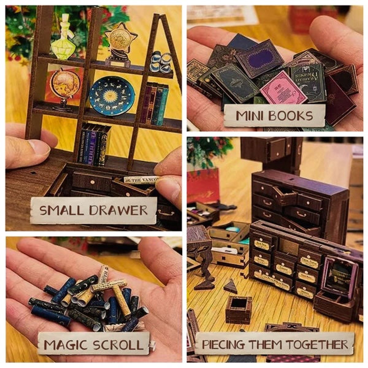 CuteBee\u0020Book\u0020Nook\u0020The\u0020Magic\u0020Pharmacist\u0020\u2013\u0020Houten\u00203D\u0020Puzzel\u0020DIY\u0020Bouwpakket\u0020voor\u0020Volwassenen\u0020\u2013\u0020Decoratieve\u0020Boekensteun