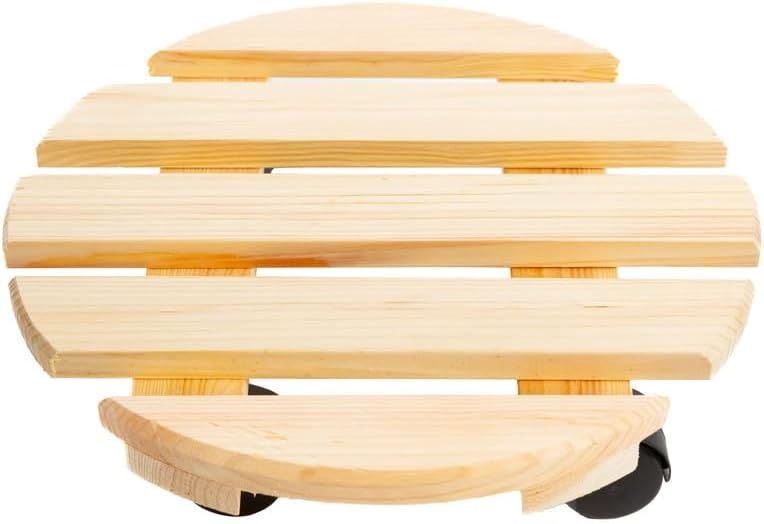 Cti\u0020Plantenroller\u0020\u002D\u0020Plantentrolley\u0020\u002D\u0020Voor\u0020binnen\u0020en\u0020buiten\u0020\u002D\u0020draagvermogen\u0020tot\u002080\u0020kg\u0020\u002D\u0020rond\u002Dvurenhout\u0020\u002D\u002030x30cm