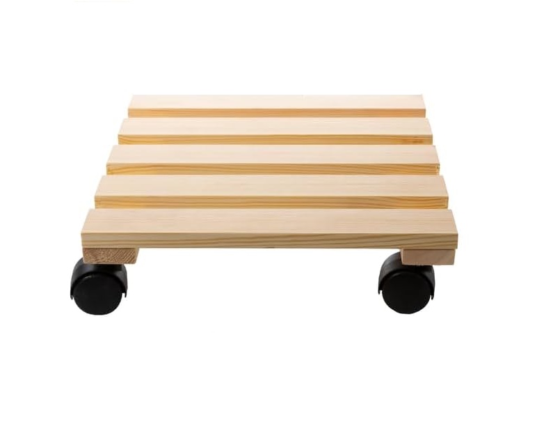 Cti\u0020Plantenroller\u0020\u002D\u0020Plantentrolley\u0020\u002D\u0020Voor\u0020binnen\u0020en\u0020buiten\u0020\u002D\u0020draagvermogen\u0020tot\u002080\u0020kg\u0020\u002D\u0020vierkant\u002Dvurenhout\u0020\u002D\u002030x30cm