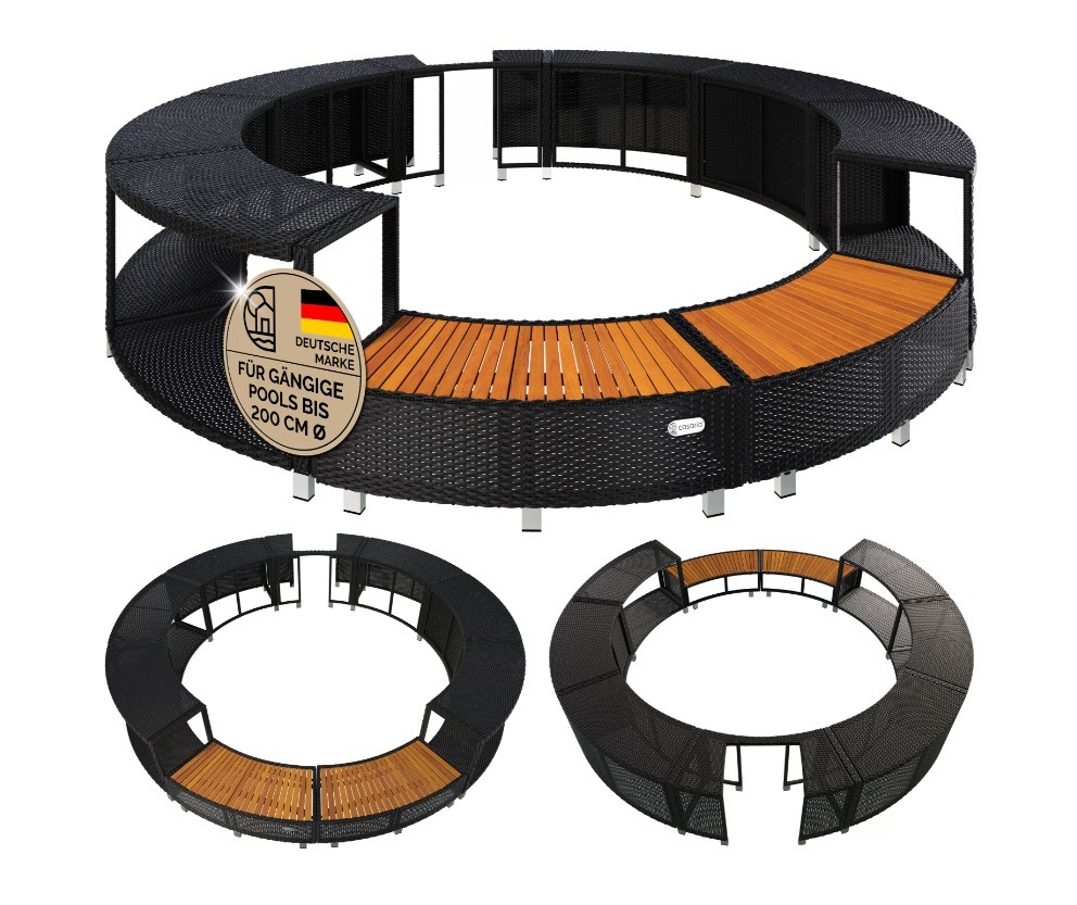 Polyrotan\u0020XXL\u0020Whirlpool\u0020Frame\u0020Bekleding\u0020Zwart Polyrotan\u0020XXL\u0020Whirlpool\u0020Frame\u0020Bekleding\u0020Zwart