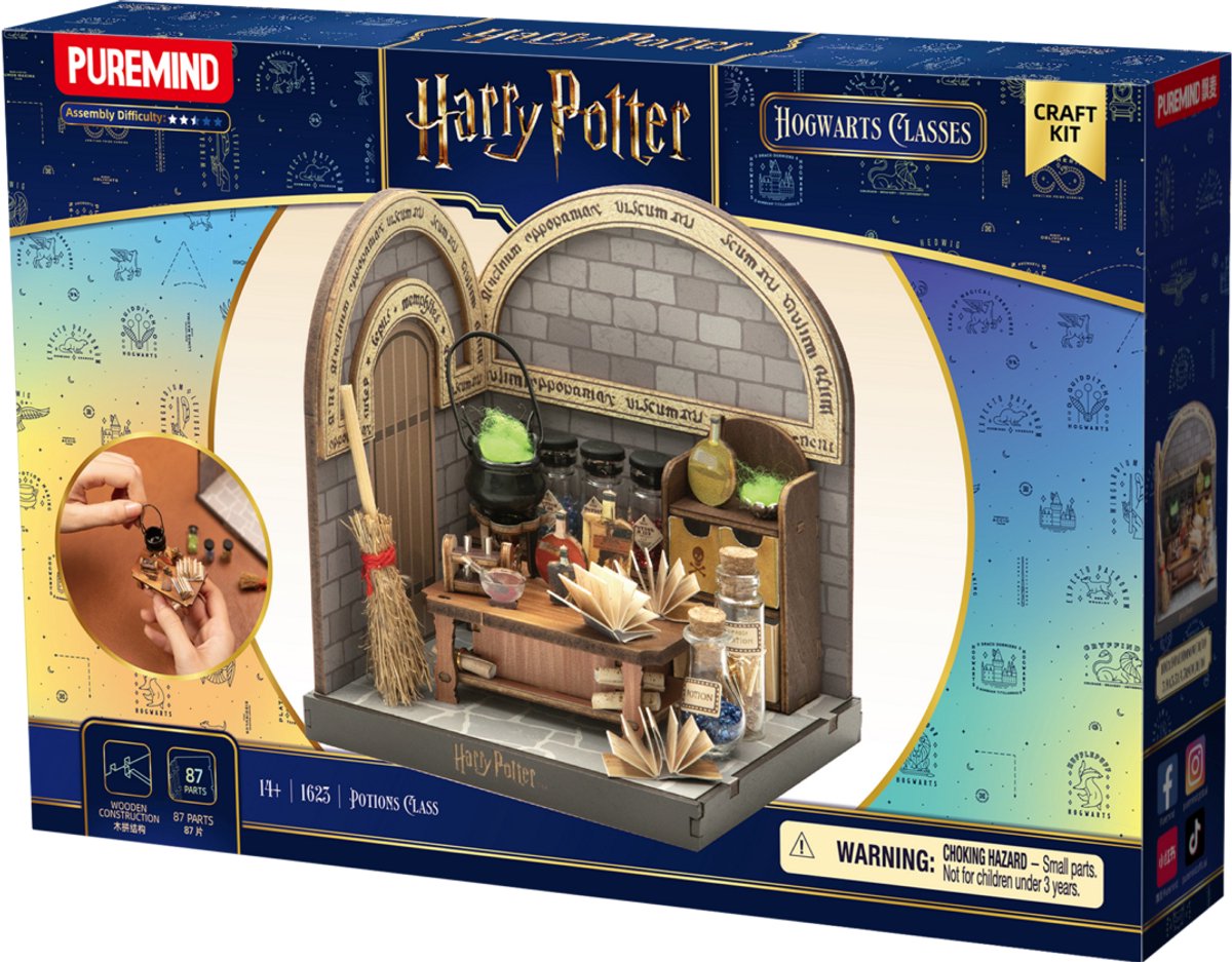 Harry\u0020Potter\u0020Potion\u0020Class\u00203D\u0020Houten\u0020Puzzel\u0020Bouwpakket\u0020\u2013\u0020Modelbouw\u0020DIY\u0020\u002887\u0020Onderdelen\u0029