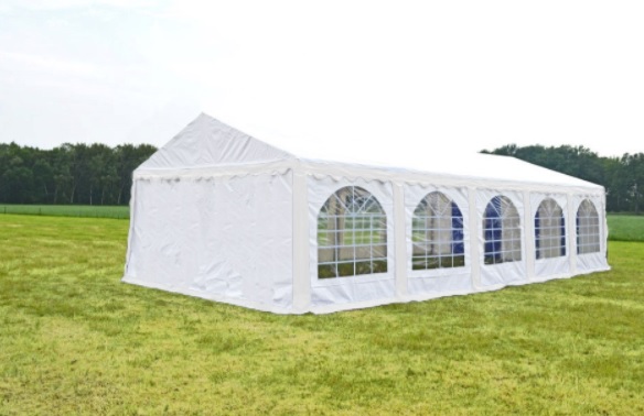 Professionele\u0020Partytent\u0020PVC\u00203x10x2,6\u0020mtr\u0020in\u0020Wit