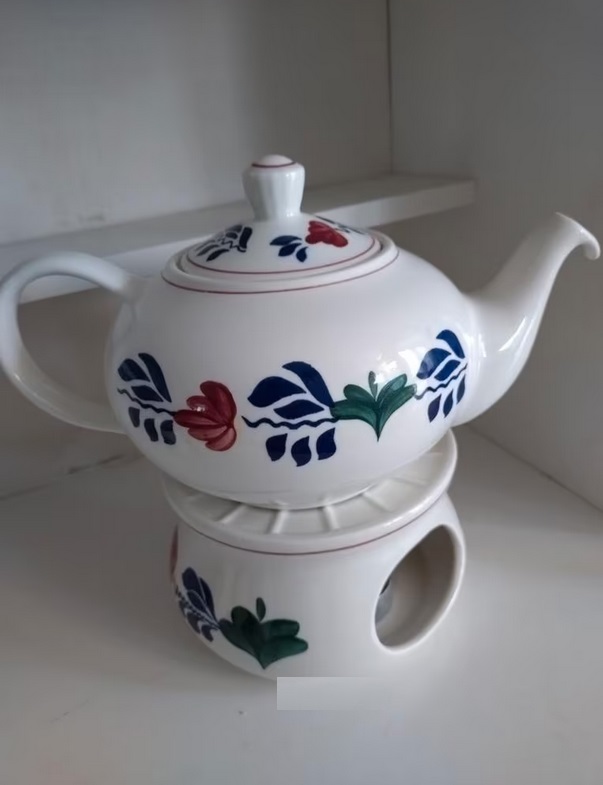 Boerenbont\u0020Theelichthouder\u0020met\u0020Theepot