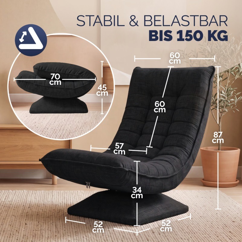 Fauteuil\u0020Aberdeen\u0020zwart\u0020cordstof,\u00205\u002Dstanden\u0020verstelbaar,\u0020360\u00B0\u0020draaibaar,\u0020opvouwbaar Fauteuil\u0020Aberdeen\u0020zwart\u0020cordstof,\u00205\u002Dstanden\u0020verstelbaar,\u0020360\u00B0\u0020draaibaar,\u0020opvouwbaar