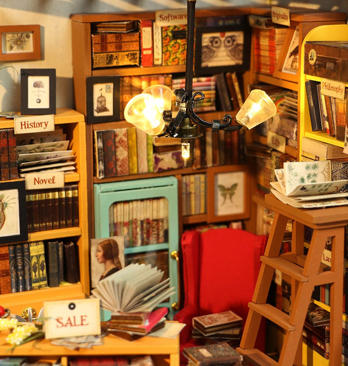 Robotime\u0020Sam\u0027s\u0020Study\u0020DIY\u0020Miniatuur\u0020Knutselen