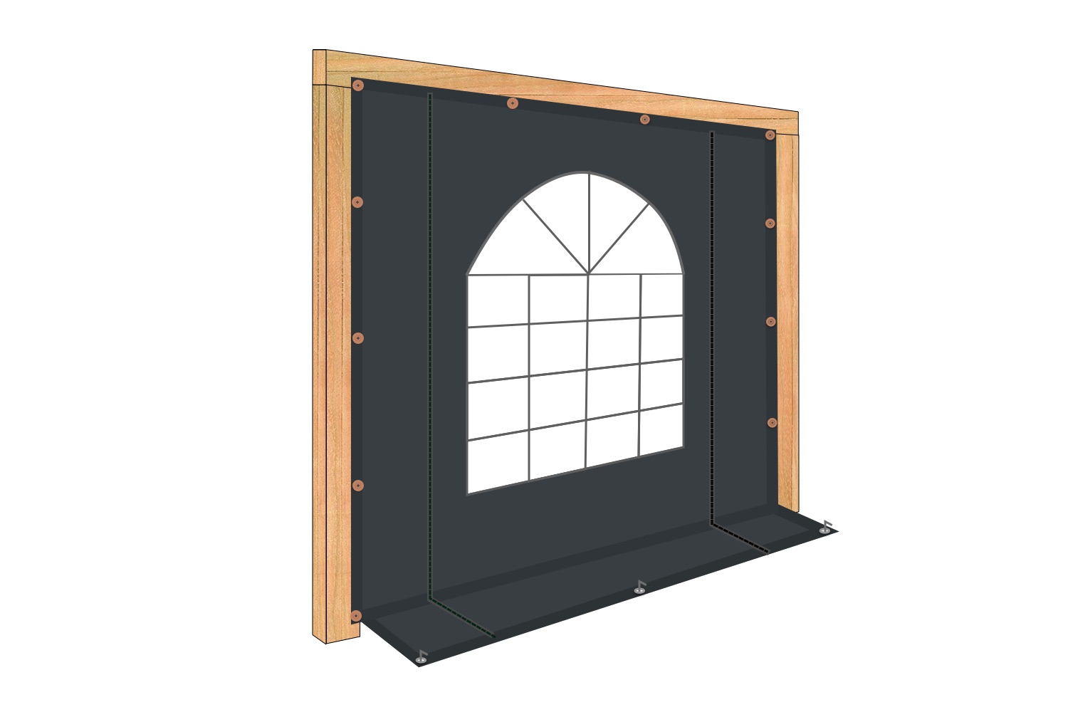 PVC\u0020zijwand\u0020boograam\u0020en\u0020ritsen\u00203m\u002D220cm\u0020hoog\u002Dkies\u0020je\u0020kleur