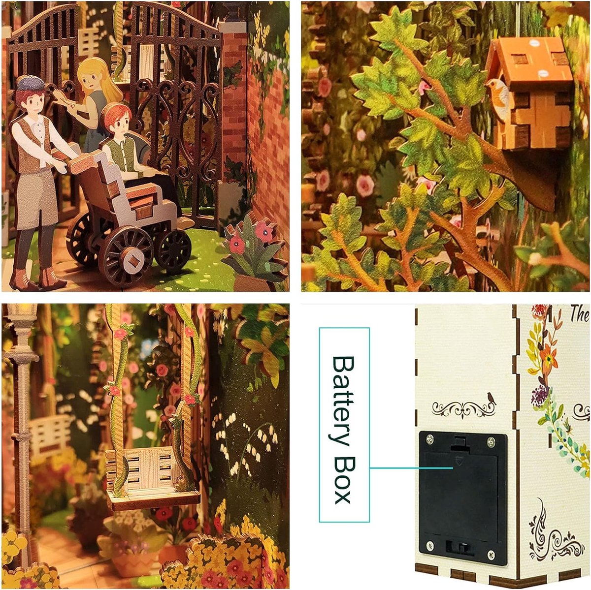 Tone\u002Dcheer\u0020Book\u0020Nook\u0020Secret\u0020Garden\u0020DIY\u0020Modelbouw\u0020Knutselen