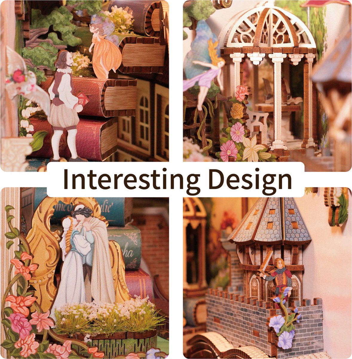 Tone\u002Dcheer\u0020Book\u0020Nook\u0020Shakespeare\u0027s\u0020Verse\u0020DIY\u0020Modelbouw\u0020Knutselen