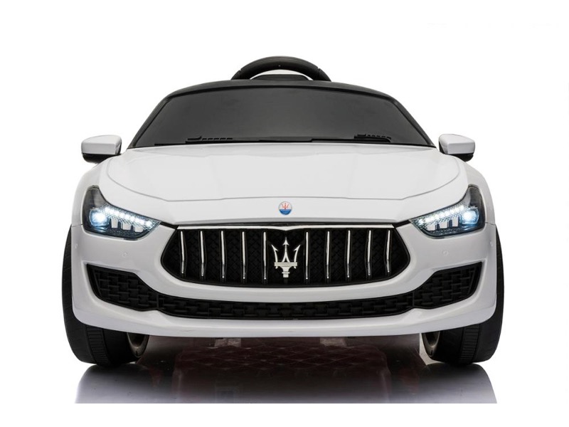 Maserati\u0020Ghibli,\u002012v\u0020elektrische\u0020kinderauto,\u0020rubberen\u0020banden,\u0020leder\u0020zitje\u002Dwit