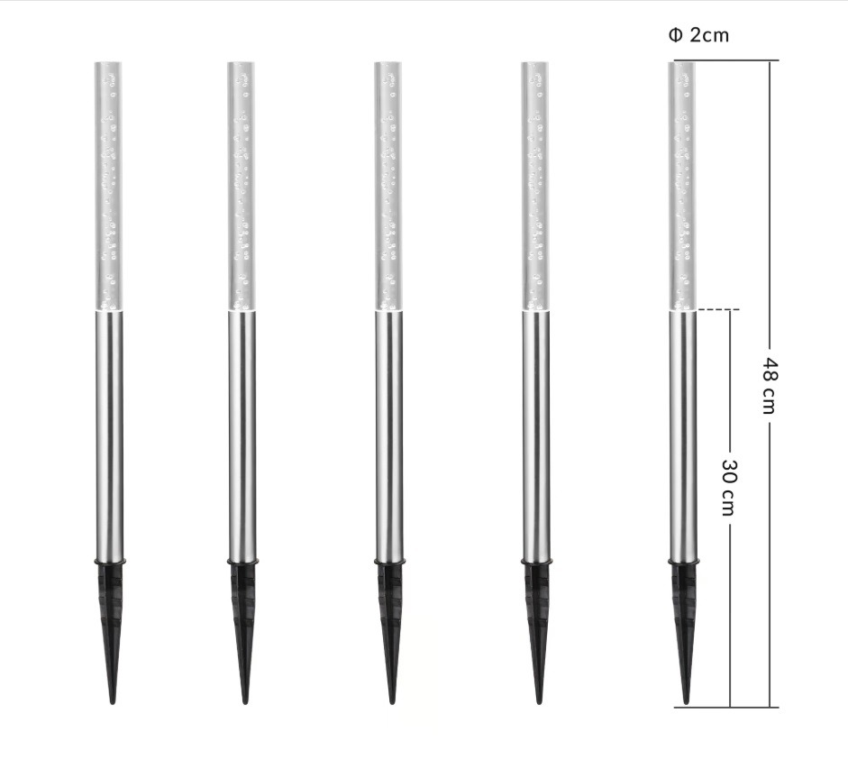 5x\u0020LED\u0020Solar\u0020insteeklamp\u0020wit
