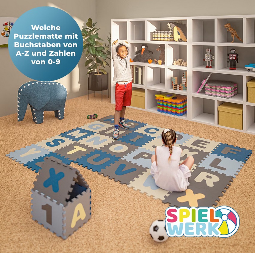 Puzzelmat\u002086\u0020delig\u0020met\u0020getallen\u0020en\u0020letters\u0020Blauw