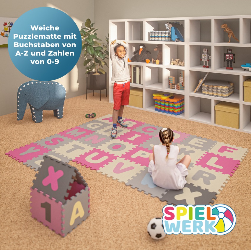 Puzzelmat\u002086\u0020delig\u0020met\u0020getallen\u0020en\u0020letters\u0020Roze