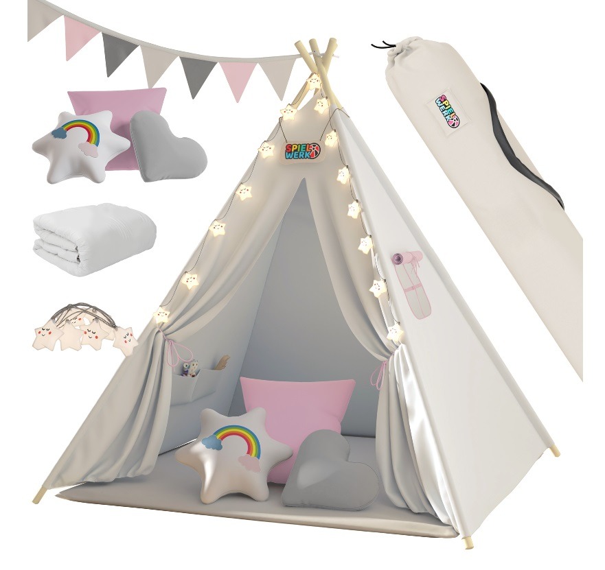 Tipi\u0020Speeltent\u0020Roze\u0020160x130x130cm Tipi\u0020Speeltent\u0020Roze\u0020160x130x130cm