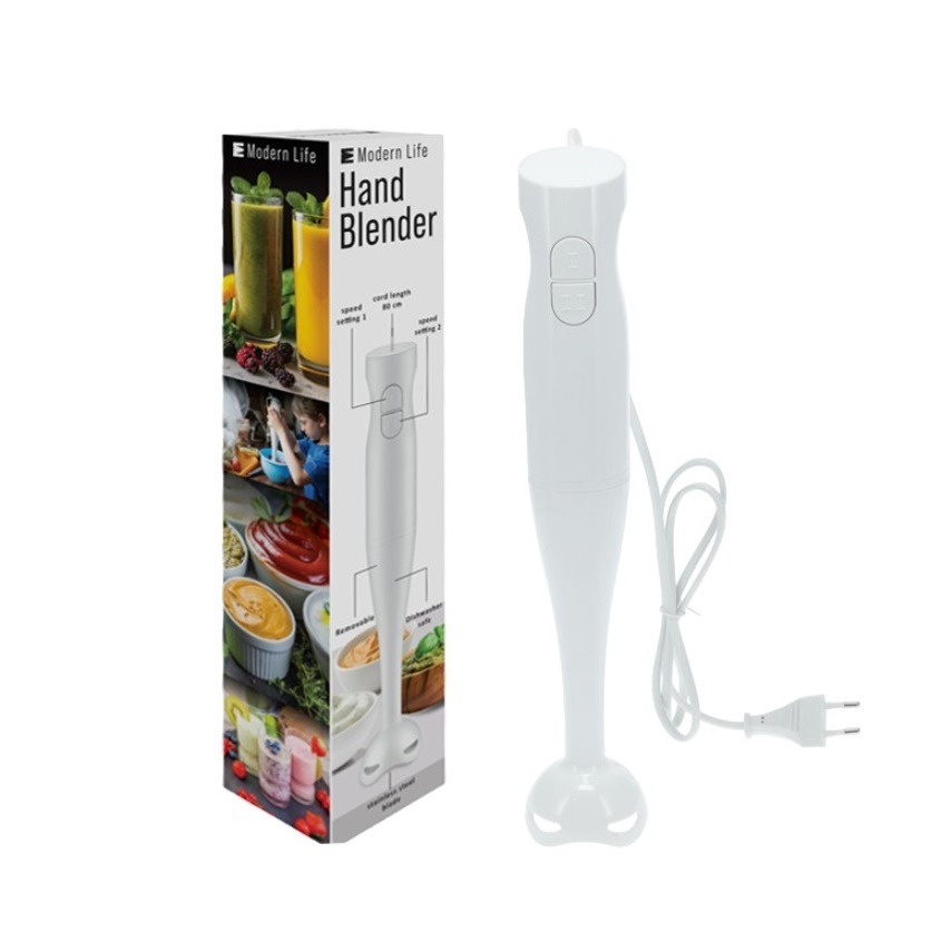Staafmixer\u0020Handblender\u0020Wit\u0020400\u0020watt\u0020met\u00202\u0020snelheden