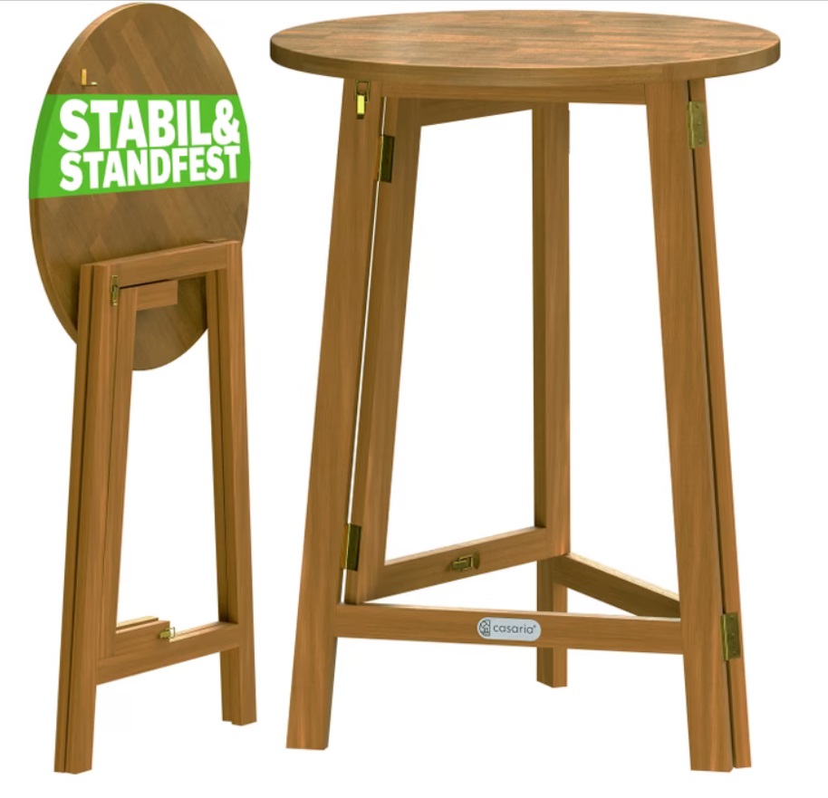 Statafel\u0020inklapbaar\u0020Acaciahout\u0020\u00D880cm