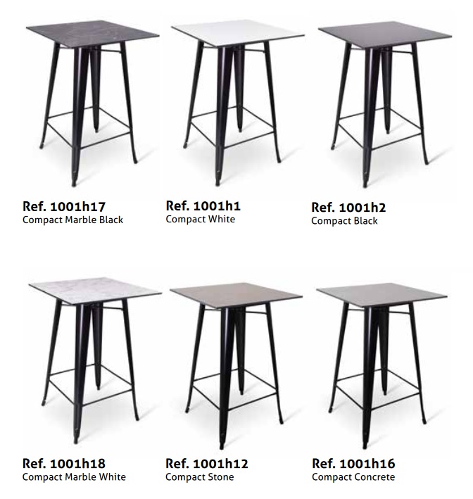 Statafel\u0020Hamburg\u0020stapelbaar\u0020\u002D\u0020Metalen\u0020Zwart\u0020\u002D\u0020afm.\u002070x70cm\u0020