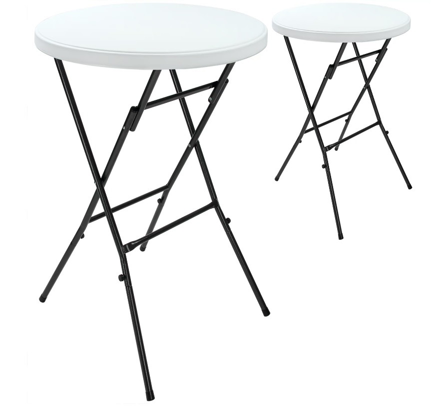 Statafel\u0020Set\u0020van\u00202\u0020Wit\u0020Plastic\u0020\u00D872cm\u0020Opvouwbaar Statafel\u0020Set\u0020van\u00202\u0020Wit\u0020Plastic\u0020\u00D872cm\u0020Opvouwbaar