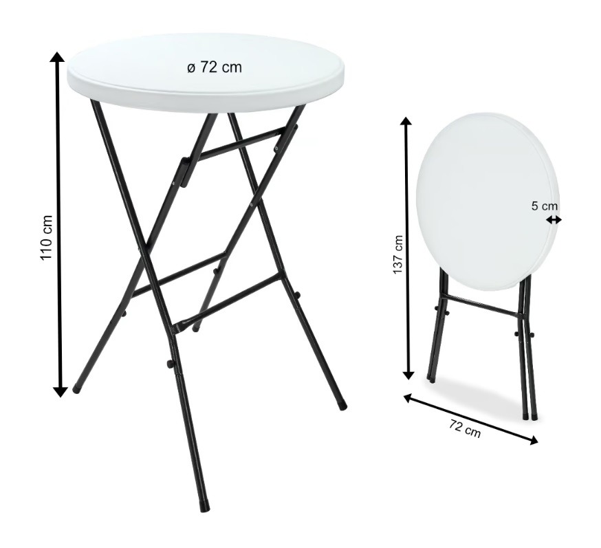 Statafel\u0020Set\u0020van\u00202\u0020Wit\u0020Plastic\u0020\u00D872cm\u0020Opvouwbaar Statafel\u0020Set\u0020van\u00202\u0020Wit\u0020Plastic\u0020\u00D872cm\u0020Opvouwbaar