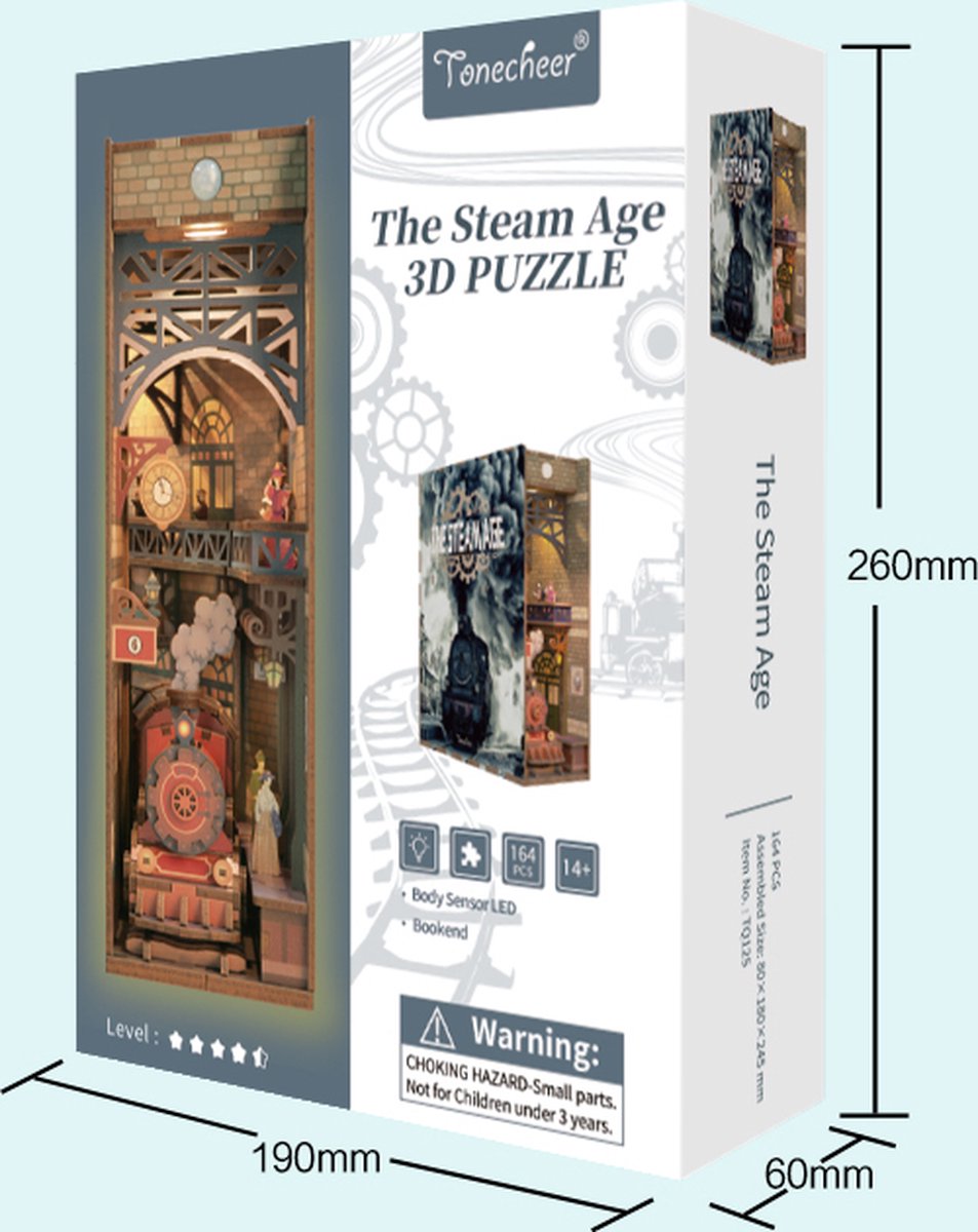 Tone\u002Dcheer\u0020BookNook\u0020The\u0020Steam\u0020Age\u0020DIY\u0020Modelbouw\u0020Knutselen