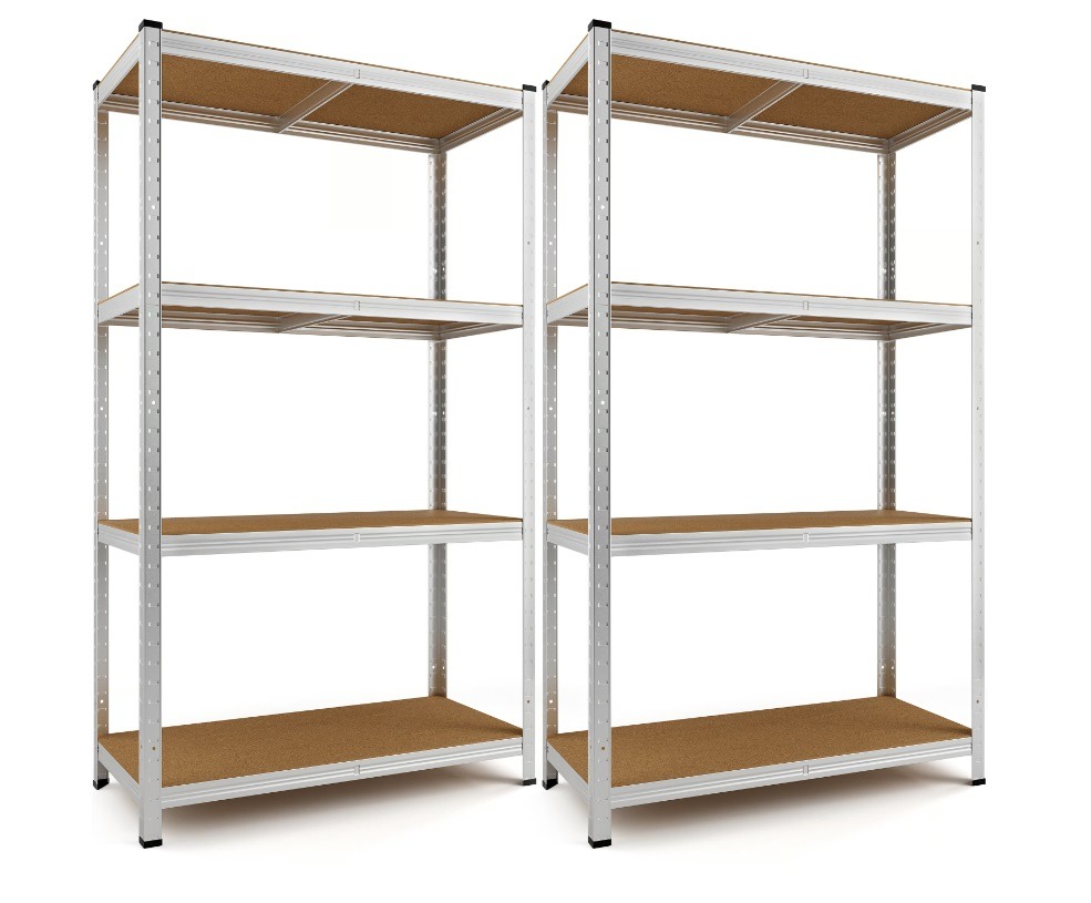 Stellingkast\u00204\u0020Planken\u0020Set\u0020van\u00202\u0020Metaal\u0020max\u0020280kg Stellingkast\u00204\u0020Planken\u0020Set\u0020van\u00202\u0020Metaal\u0020max\u0020280kg