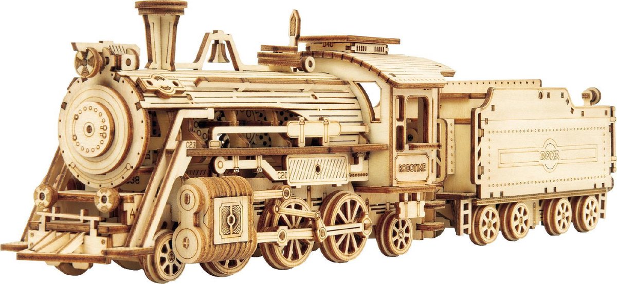 Robotime\u0020Steam\u0020Express\u0020Trein\u0020DIY\u0020Modelbouw\u0020Knutselen