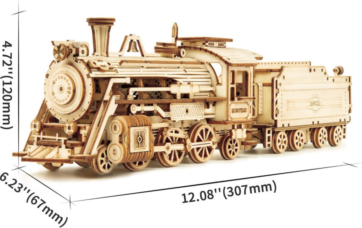 Robotime\u0020Stoom\u0020Express\u0020Trein\u0020DIY\u0020Modelbouw\u0020Knutselen