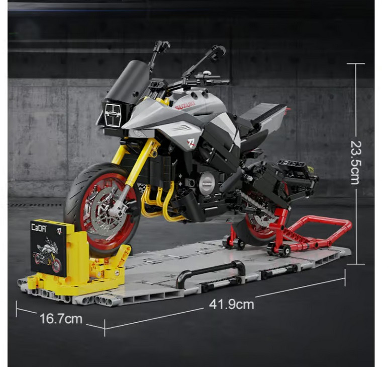 CADA\u0020Suzuki\u0020Katana\u0020motor\u0020Schaal\u00201\u003A6\u0020\u002D\u00201104\u0020onderdelen