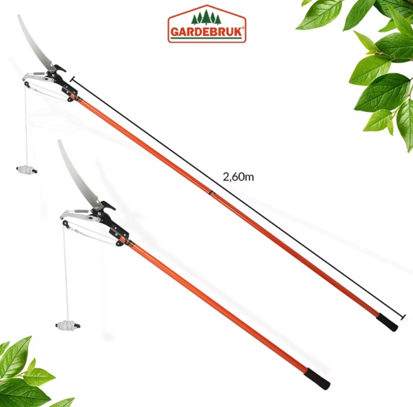 Telescopische\u0020Takkenzaag\u0020met\u0020Snoeischaar\u0020Oranje\u00202,60m