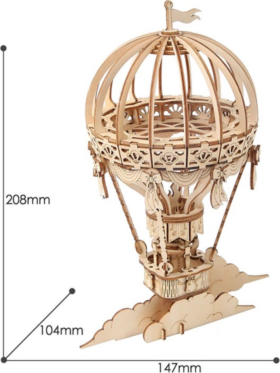Robotime\u00203D\u0020Houten\u0020Luchtvaartuig\u0020DIY\u0020Miniatuur\u0020Knutselen