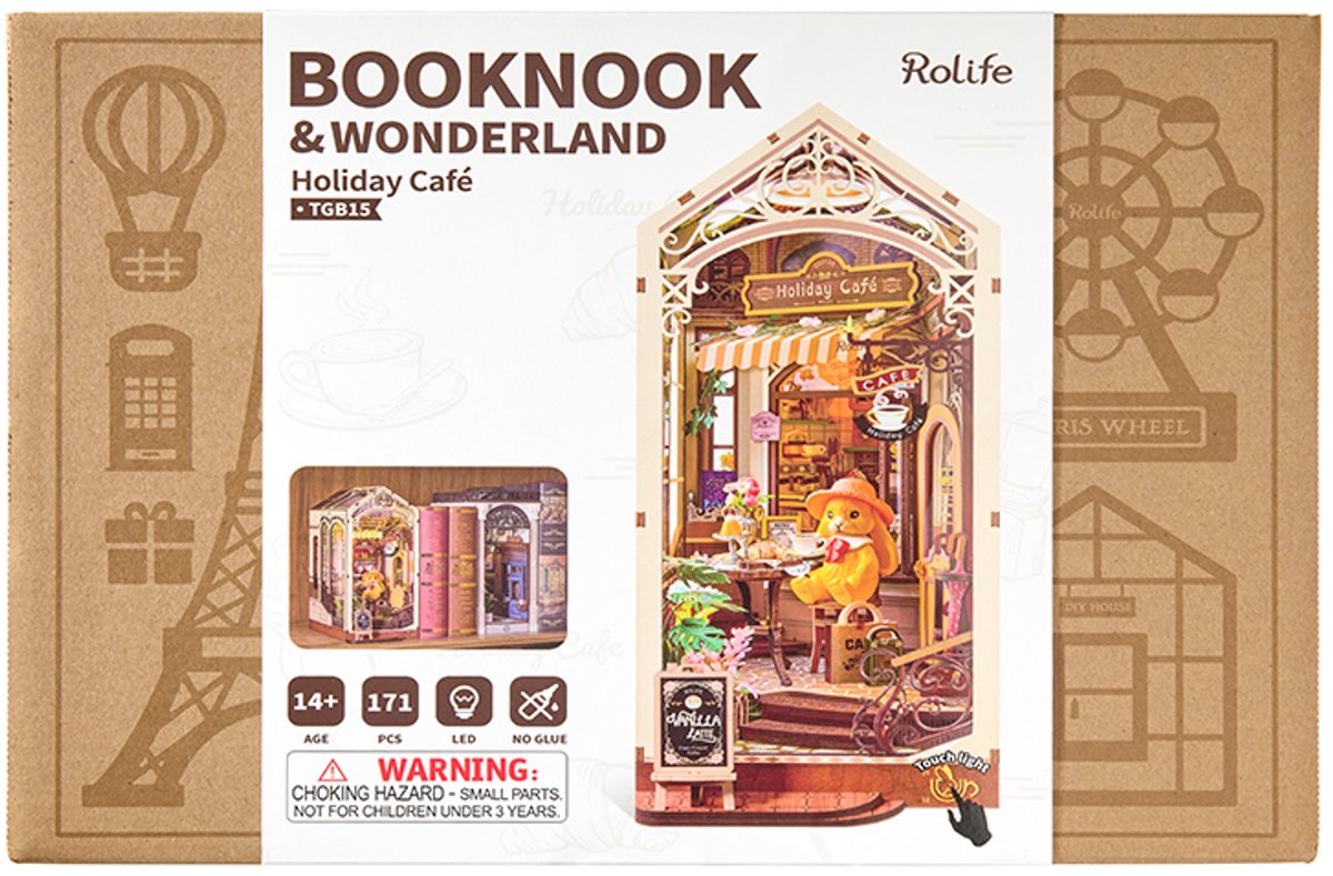 Robotime\u0020Book\u0020Nook\u0020Holiday\u0020Caf\u00E9\u0020Miniatuur\u0020Modelbouw\u0020Knutselen Robotime\u0020Book\u0020Nook\u0020Holiday\u0020Caf\u00E9\u0020Miniatuur\u0020Modelbouw\u0020Knutselen