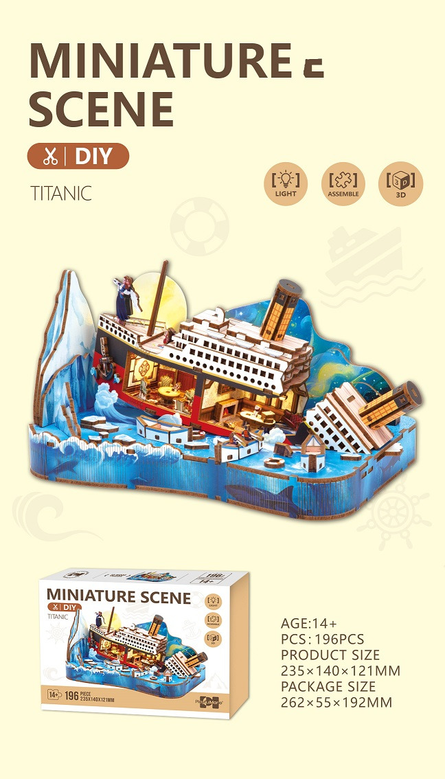 PlayfulMario\u0020Titanic\u0020Schipsbreuk\u0020met\u0020verlichting\u0020196\u0020onderdelen\u0020Modelbouw