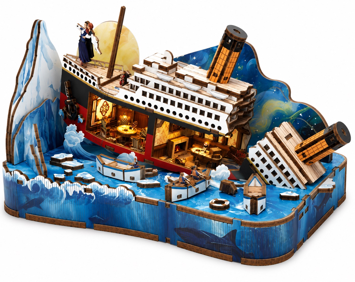 PlayfulMario\u0020Titanic\u0020Schipsbreuk\u0020met\u0020verlichting\u0020196\u0020onderdelen\u0020Modelbouw