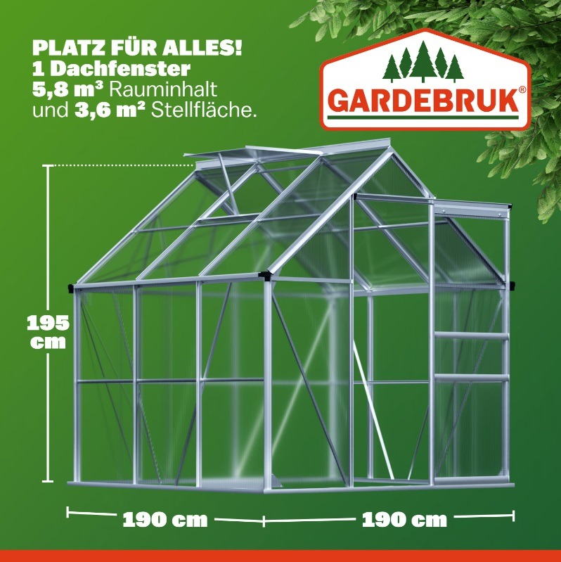 Tuinkas\u0020Aluminium\u0020190x190x195cm\u0020met\u0020Dakraam Tuinkas\u0020Aluminium\u0020190x190x195cm\u0020met\u0020Dakraam