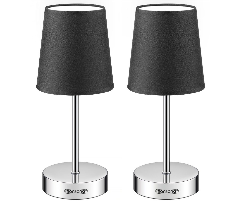 Tafellamp\u0020Lumi\u00E8re\u0020Set\u0020van\u00202\u0020Antraciet\u002032x13x13cm