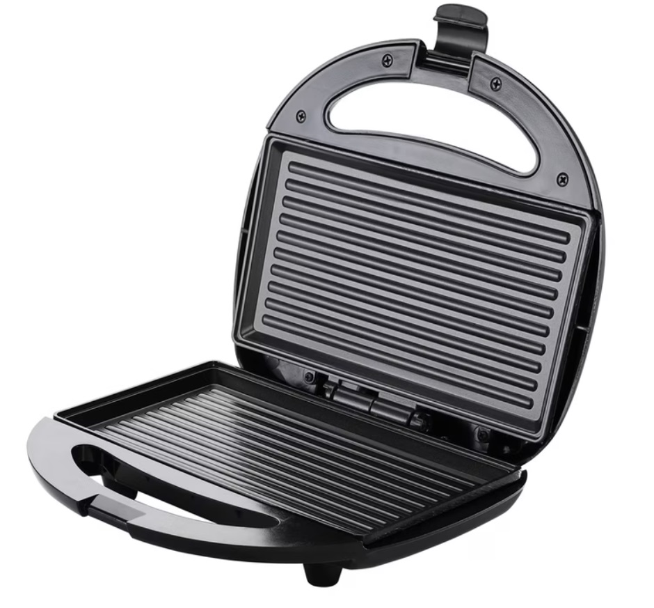 Tosti\u002Dijzer\u0020Zwart\u002FZilver\u0020Elektrisch\u0020750W\u0020Anti\u002Daanbak