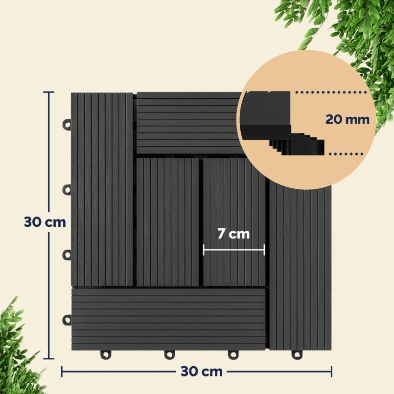 Tegels\u002044\u0020stuks\u0020Klassiek\u0020Antraciet\u0020WPC\u002030x30cm Tegels\u002044\u0020stuks\u0020Klassiek\u0020Antraciet\u0020WPC\u002030x30cm