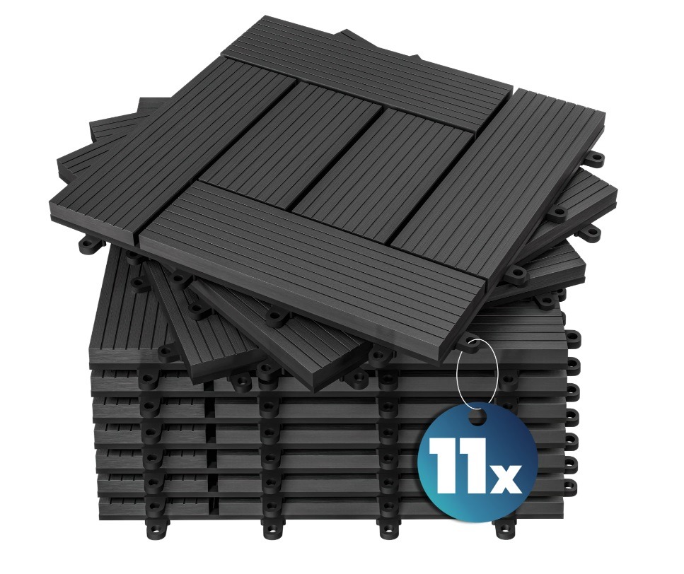 Tegels\u002066\u0020stuks\u0020Klassiek\u0020Antraciet\u0020WPC\u002030x30cm Tegels\u002066\u0020stuks\u0020Klassiek\u0020Antraciet\u0020WPC\u002030x30cm