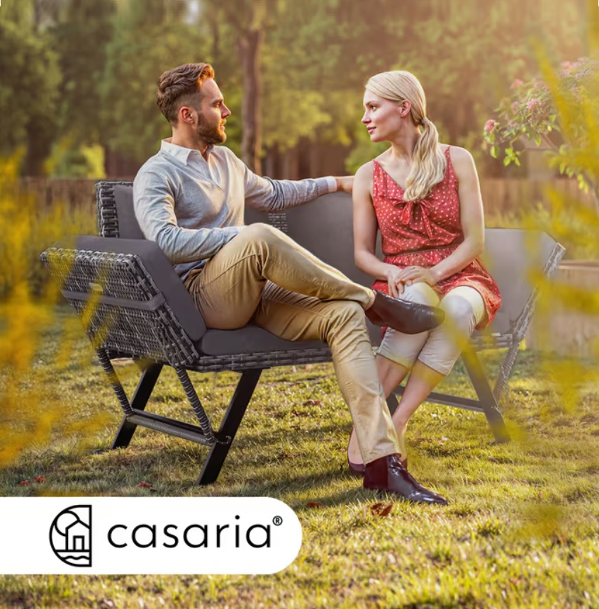 Polyrotan\u0020Tuinbank\u0020Grijs\u0020176x56x81cm\u0020Binnen\u0020of\u0020Buiten\u0020gebruik