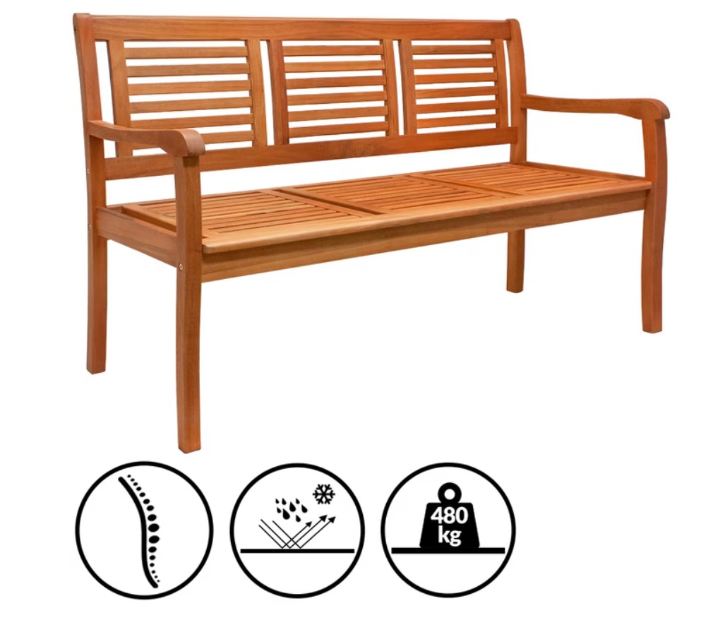 Tuinbank\u0020Eucalyptushout\u0020FSC\u002Dgecertificeerd\u0020153x90x60cm\u0020