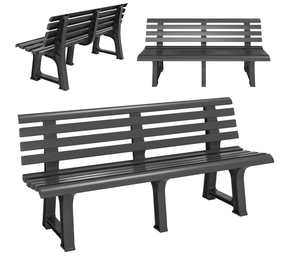 Tuinbank\u0020Orchidea\u0020Antraciet\u0020145x49x74cm