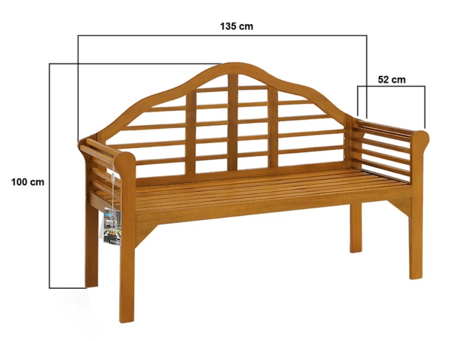 Tuinbank\u0020Marlboro\u0020Eucalyptushout\u0020FSC\u0020gecertificeerd\u0020135x52x100cm