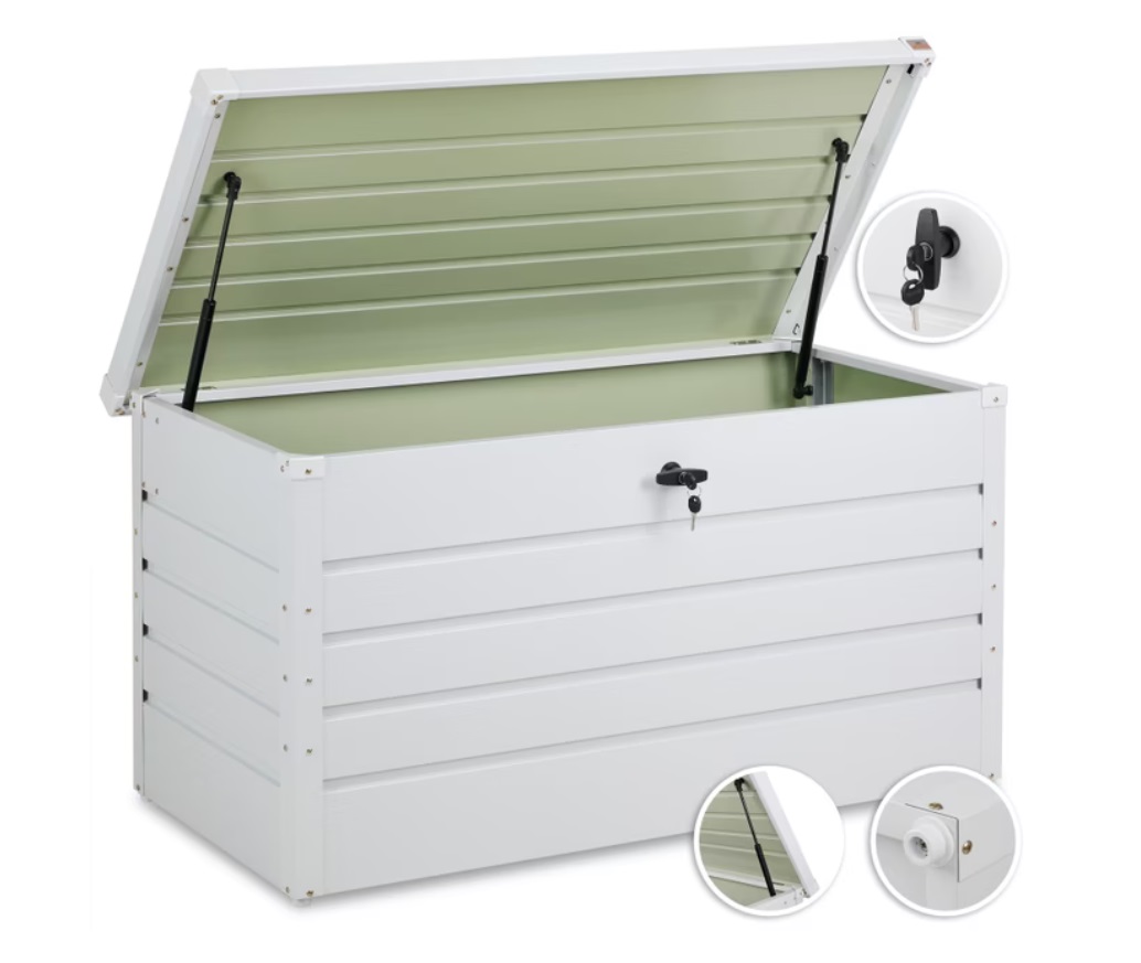 Tuinbox\u0020Kussenbox\u0020Lichtgrijs\u0020385L\u0020metaal\u0020afsluitbaar Tuinbox\u0020Kussenbox\u0020Lichtgrijs\u0020385L\u0020metaal\u0020afsluitbaar